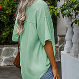 T-shirt manches courtes poche col V