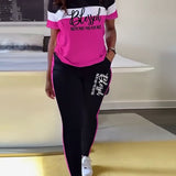 Ensemble t-shirt de sport décontracté deux pièces