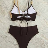 Maillot De Bain Haute Taille Sexy Soutien-Gorge Triangle