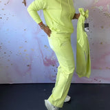 Ensemble deux pièces sweat à capuche et pantalon uni