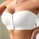 Soutien-Gorge Sans Couture Devant Attache Bandeau Sans Bretelles