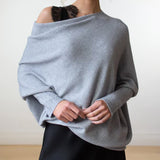 VÊtement Maille Asymétrique Drappé Et Innovant