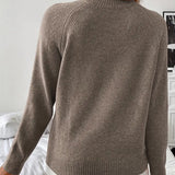 Pull Bouton Décoré Manche Raglan