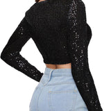 Alaine | Haut à paillettes avec éclat élégant pour femme