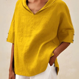 Zayda | Blouse légère en lin pour femmes Printemps et Été