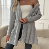 Gilet Pull Veste Mi-Longue