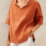 Zayda | Blouse légère en lin pour femmes Printemps et Été
