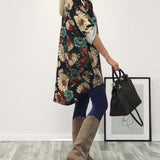 Chemise patchwork imprimé léopard à revers