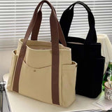 Sac en toile de grande capacité avec doubles poignées
