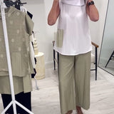 Costume Sans Manches Large Col Tendance