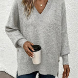 Pull Manche Lanterne Encolure En V