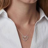Collier d'amour bicolore à la mode