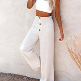Pantalon ample décontracté à jambe large