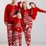 Pyjama familial de Noël à imprimé sapin de Noël