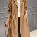 Klarissa | Manteau de pluie long avec capuche pour femme