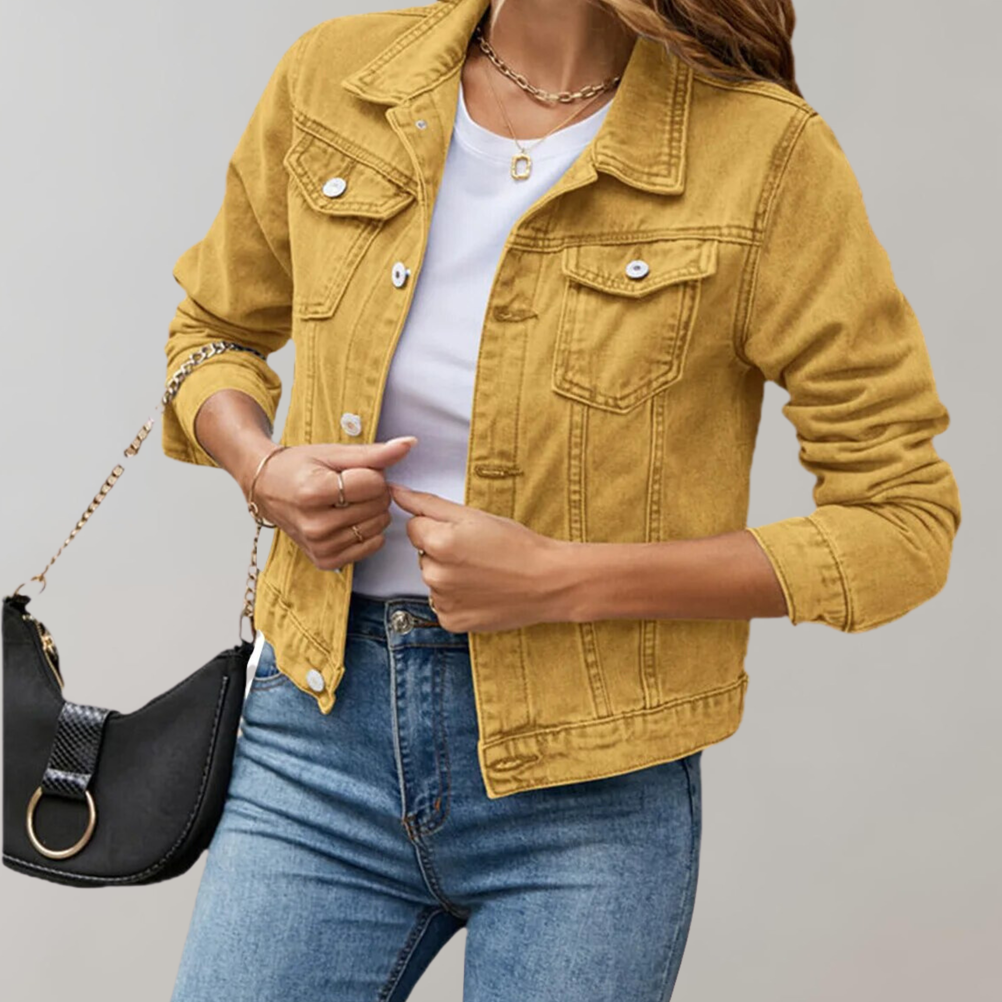 Lucinda | Chemise Décontractée à Manches Longues avec Col Simple pour Femme