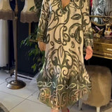 Robe imprimée ample et élégante