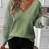 Pull Col En V Tendance Ajouré