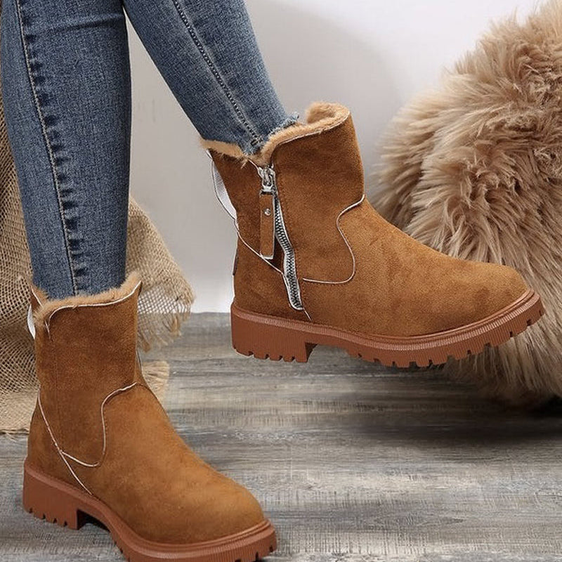 Bottes D’Hiver Pour Femme Avec Doublure En Polaire