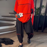Set Bloomers Amples Casual Color-Blocking