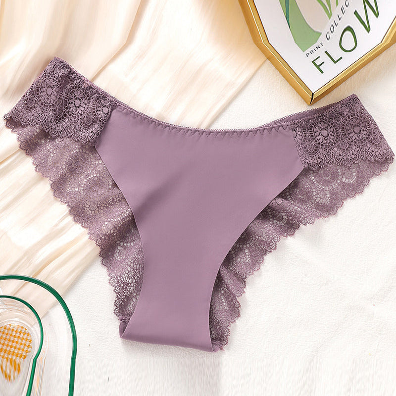 Ensemble De Culotte En Dentelle Pour Femme Avec Contraste En Dentelle