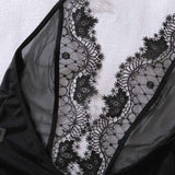 Lingerie Une-Pièce Transparente Dos Nu Avec Découpes