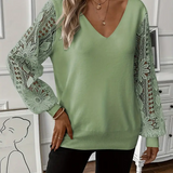 Pull Col En V Tendance Ajouré