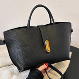 Sac À Main Élégant Uni Pour Femmes De Style Français
