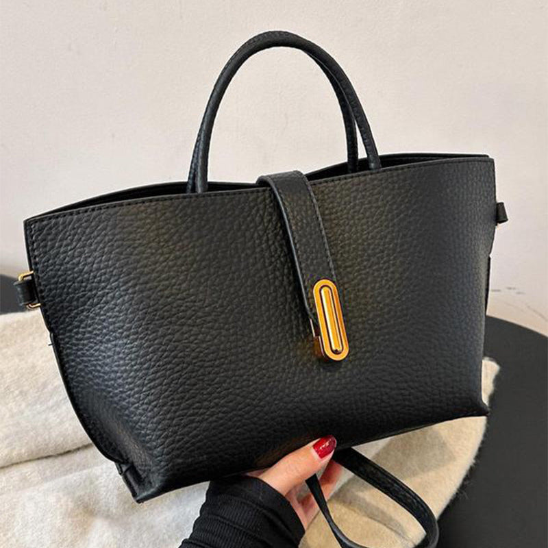 Sac À Main Élégant Uni Pour Femmes De Style Français