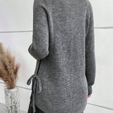 Pull Avec Manches Raglan Et Design De Nœud Latéral