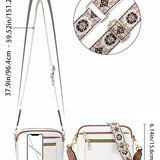 Sac bandoulière zippé multifonctionnel