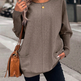 Sweat Avec Coupe Ample, Manches En Aile De Chauve-Souris Et Poches