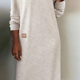 Robe Pull Col En V Élégante