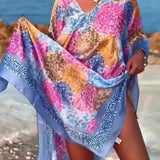 Paréo Imprimé Resort Maillot de Bain