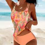Maillot de bain tankini imprimé