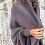 Cardigan décontracté à franges de couleur unie