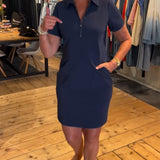 Robe Revers Fermeture éclair