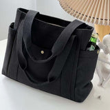 Sac en toile de grande capacité avec doubles poignées