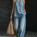 Set Mode Col Halter Jean