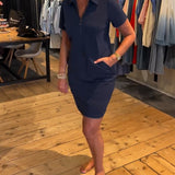 Robe Revers Fermeture éclair
