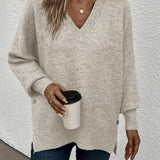 Pull Manche Lanterne Encolure En V