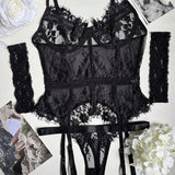 Lingerie Unie Transparente Une Pièce