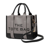 Sac fourre-tout tendance avec coutures bicolores