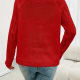 Pull Uni Manches Raglan Boucle Point De Câble
