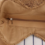 Sac fourre-tout en paille pour femme