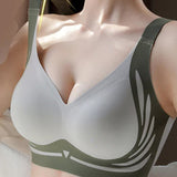 Soutien-gorge push-up sans armatures liftant anti-relâchement
