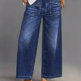 Pantalon Femme Décontracté Taille Haute Jambe Large