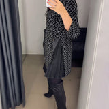 Robe imprimée ligne col rond