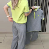Ensemble Deux Pièces Demi-Creuse Col Montant Sport Décontracté
