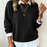 Pull À Col Chemise Avec Design Patchwork